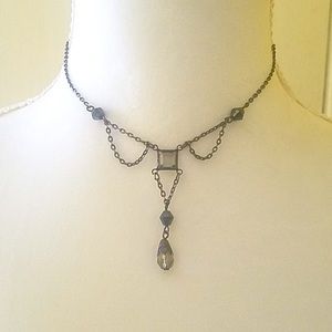 🥀Black metal choker